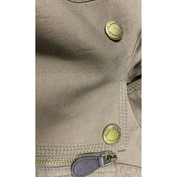 Burberry Brit Women’s Brown Motto Belted Jacket, Size 4‎ - Picture 8 of 9